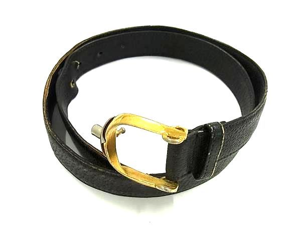 GUCCI グッチ オールドグッチ ヴィンテージ レザー ゴールド金具