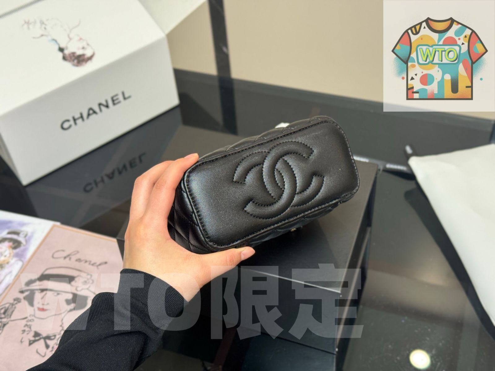 今日 Chanel Handle Cosmetic Box シャネル ハンドル コスメ ボックス-WTO輸入