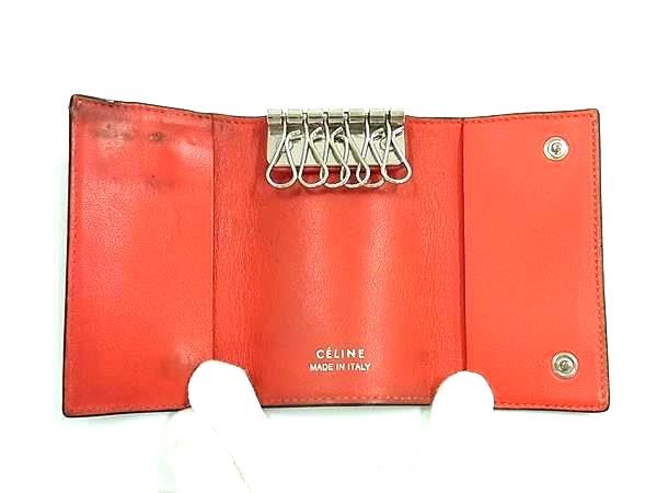 CELINE セリーヌ レザー 6連 キーケース 鍵入れ レディース メンズ