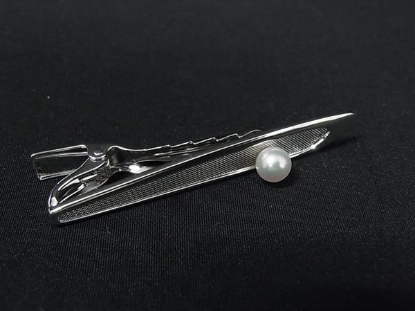 ③新品未使用 Mikimotoミキモトネクタイピン あこや真珠シルバー 楽天市場】ミキモト アコヤパール 真珠 タイピン シルバー メンズ