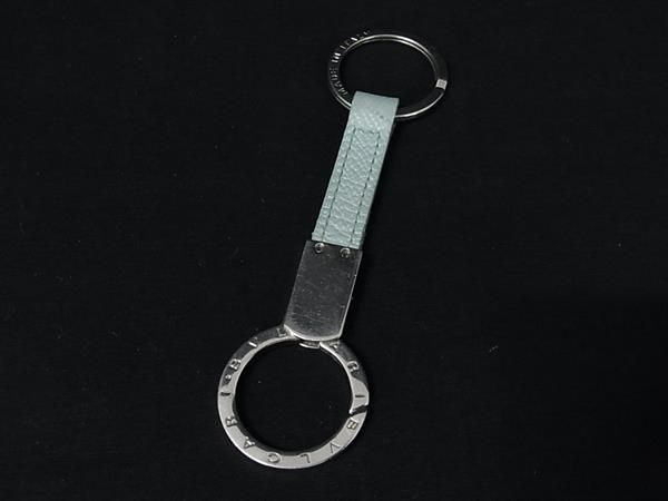BVLGARI ブルガリ ブルガリ レザー キーリング ストラップ バッグ