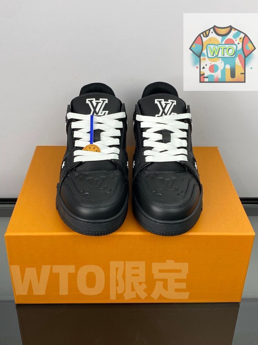 Louis Vuitton trainer 黒のメンズカジュアルスニーカー| |