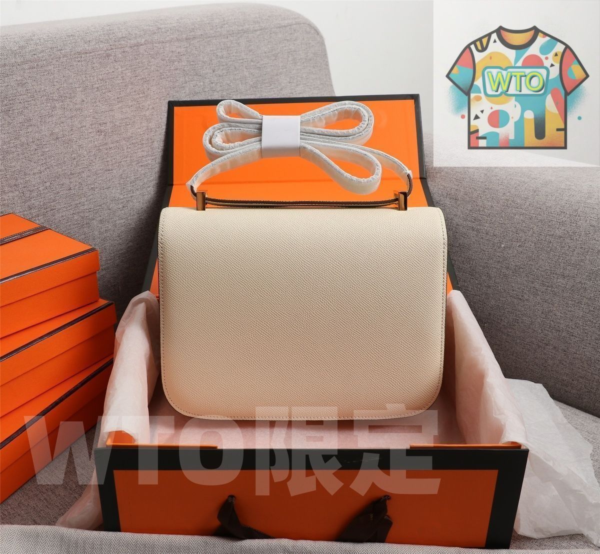  エルメス hermes クリーム ホワイト ゴールド バックル レディース クロスボディ バッグ｜ ｜ ハンドバッグ バッグ