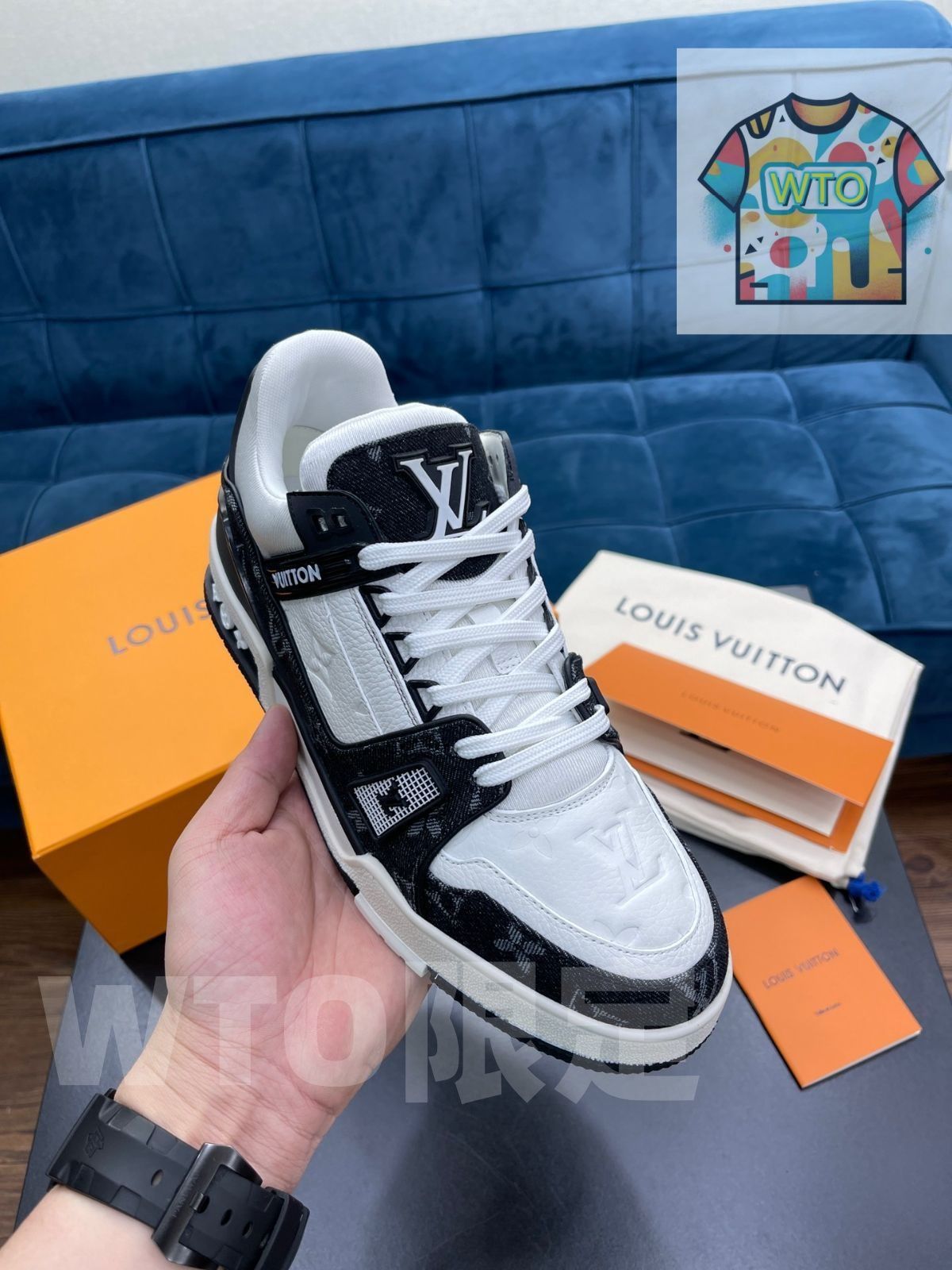 trainer ブラックカジュアル男性｜