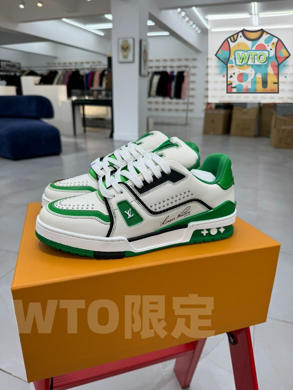 Louis Vuitton Trainer 73 rd - グリーン リベット｜ ｜