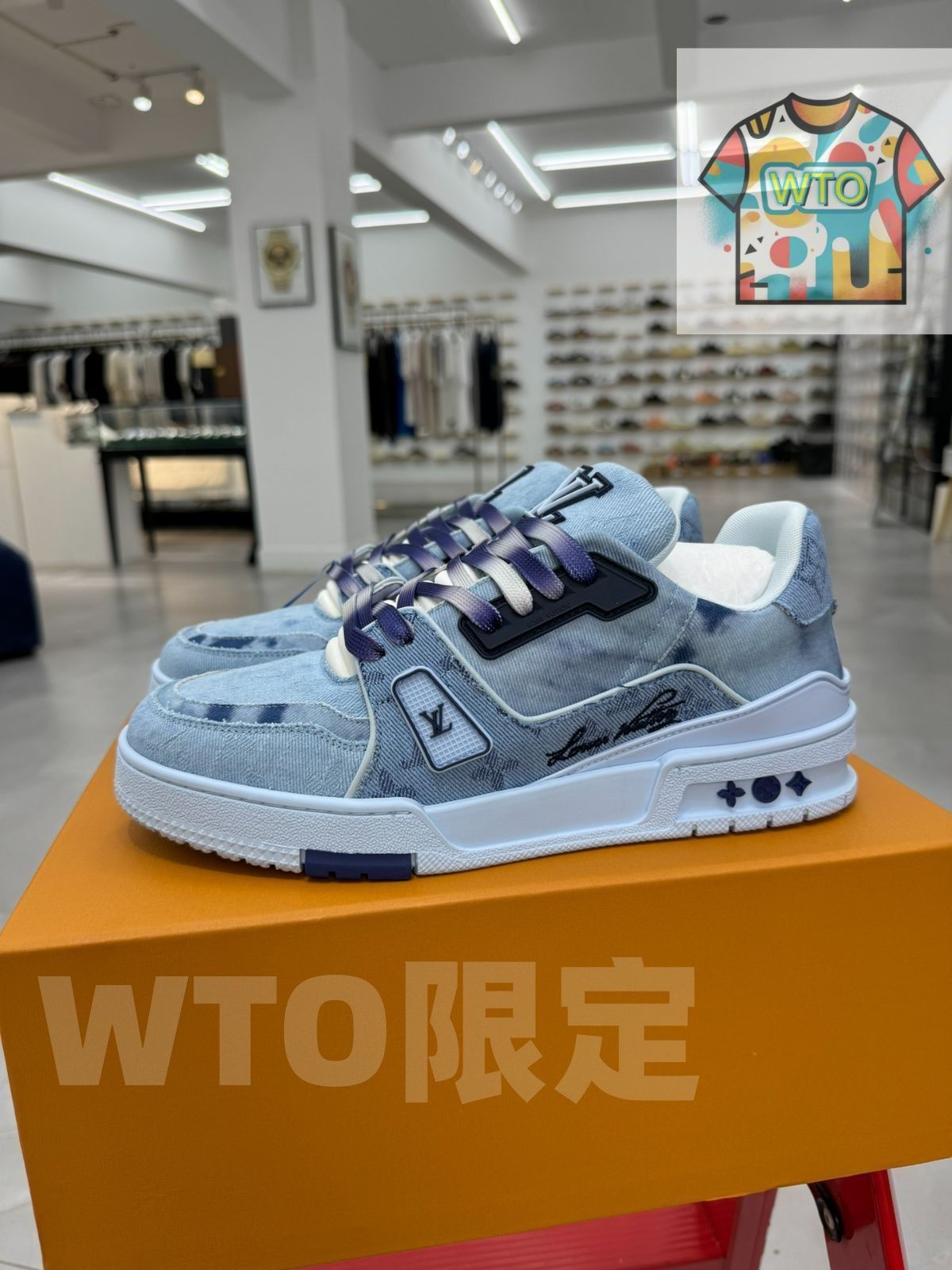 Louis Vuitton Trainer 色合わせ - ブルー3色デニム｜ ｜