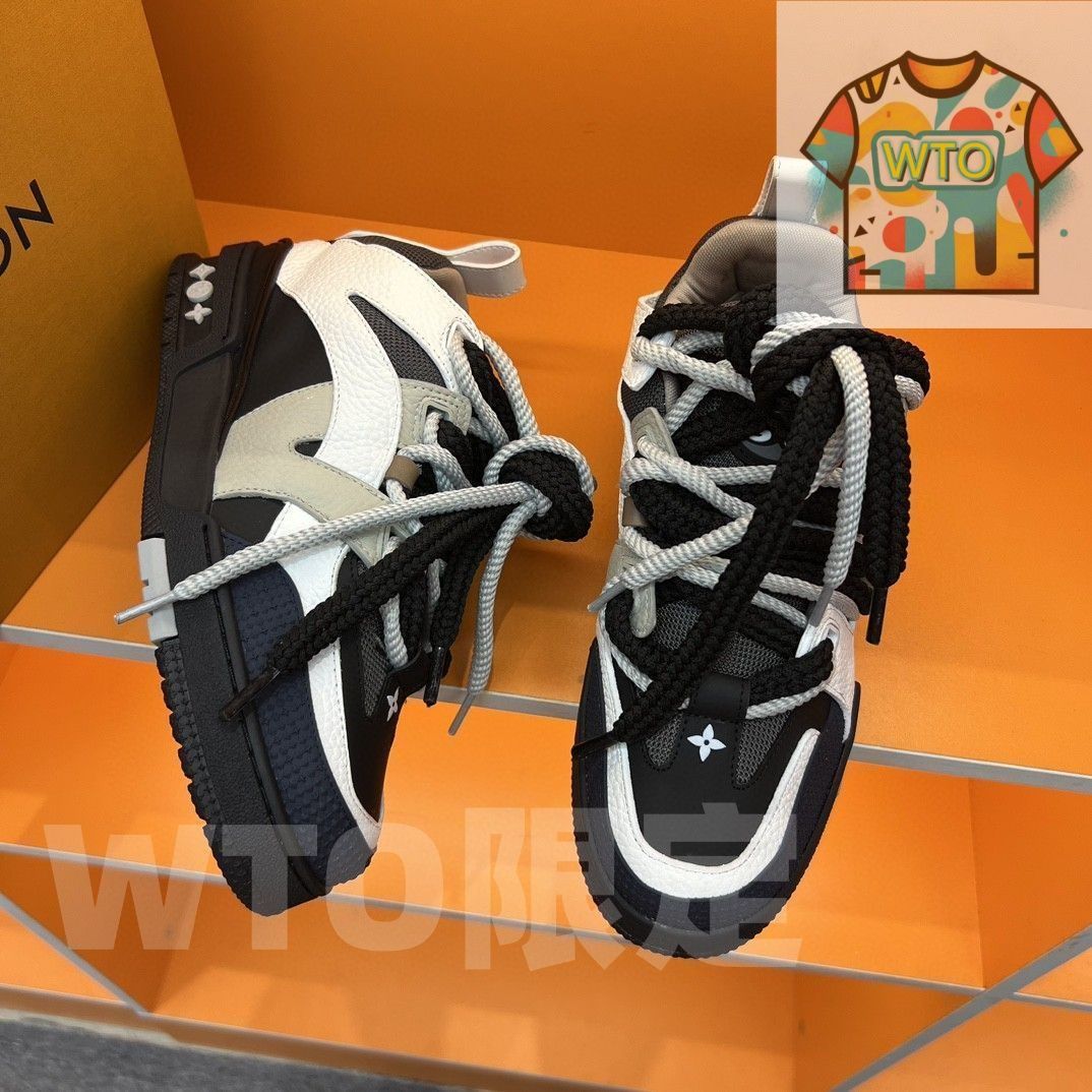 skate 厚底レースアップスニーカー｜