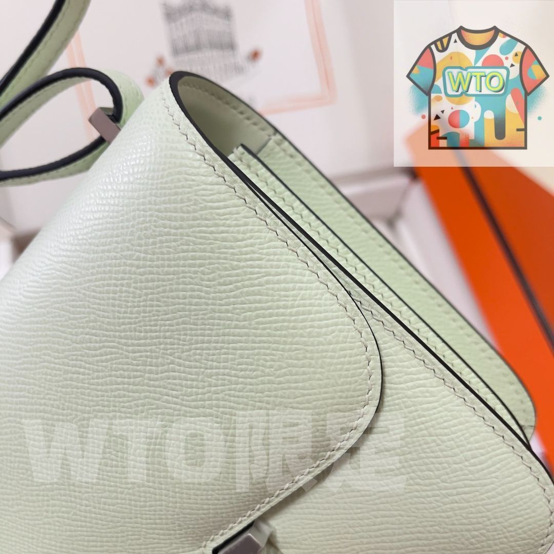 エルメス constance レディース バブル グリーン シルバー バックル クロスボディ バッグ｜ ｜