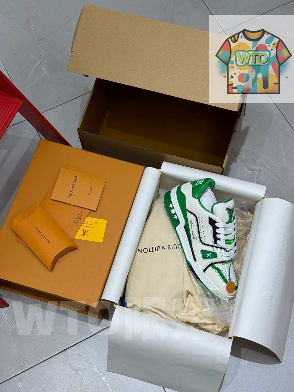 Louis Vuitton Trainer 73rd - グリーン リベット｜ ｜