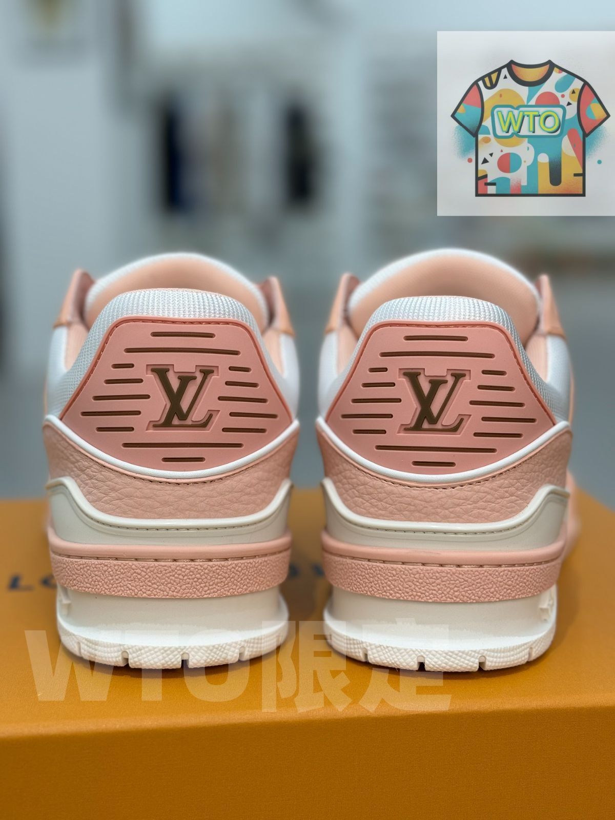 配色 ピンクのライチ柄