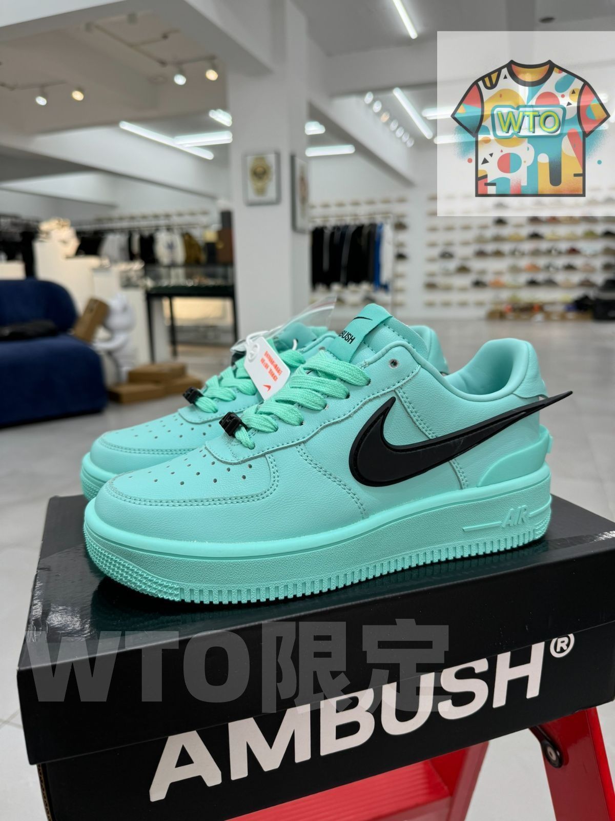 NIke Air Force 1 07 Low AMBUSH ジョイント ラージフック ティファニーグリーン｜ ｜