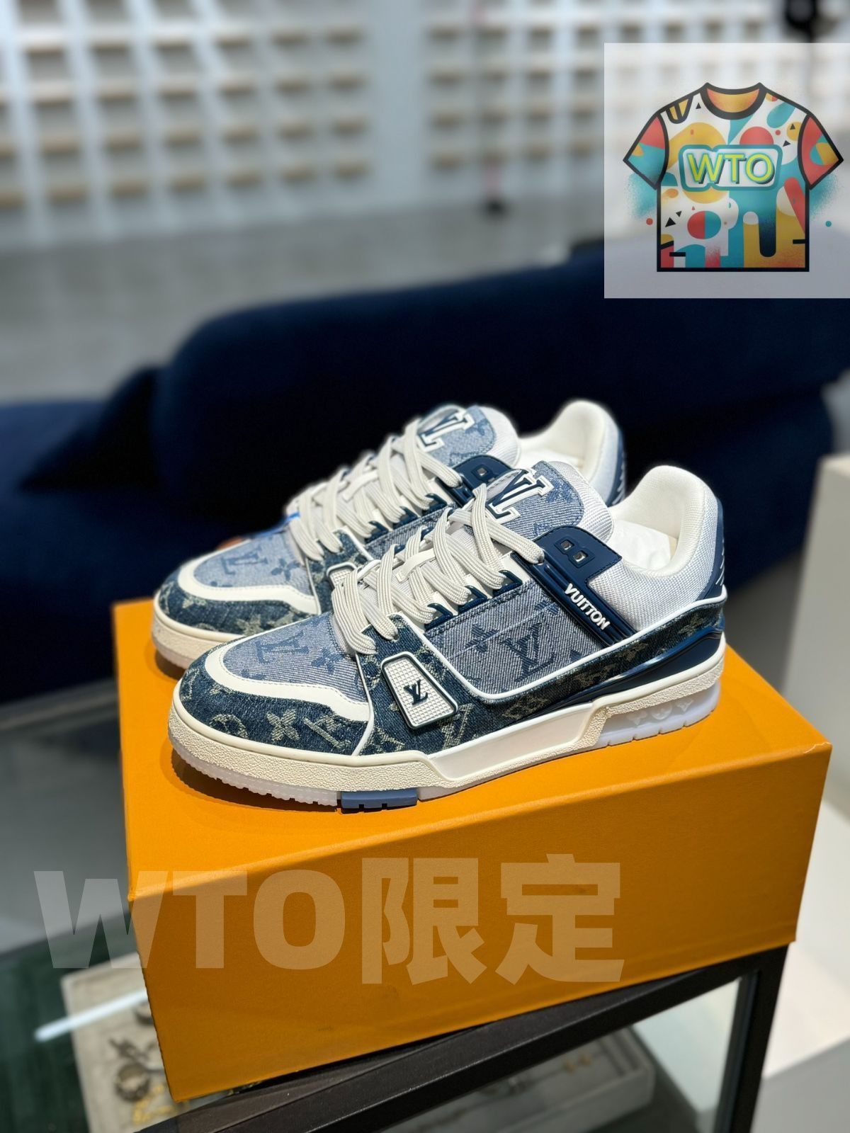 Louis Vuitton トレーナー-ブルーデニム| |