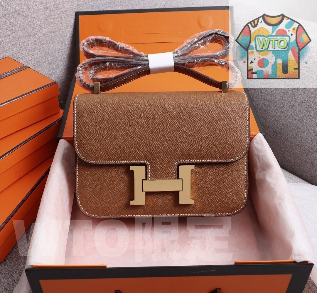 エルメス hermes レディース カーキ ゴールド バックル クロスボディ バッグ| |