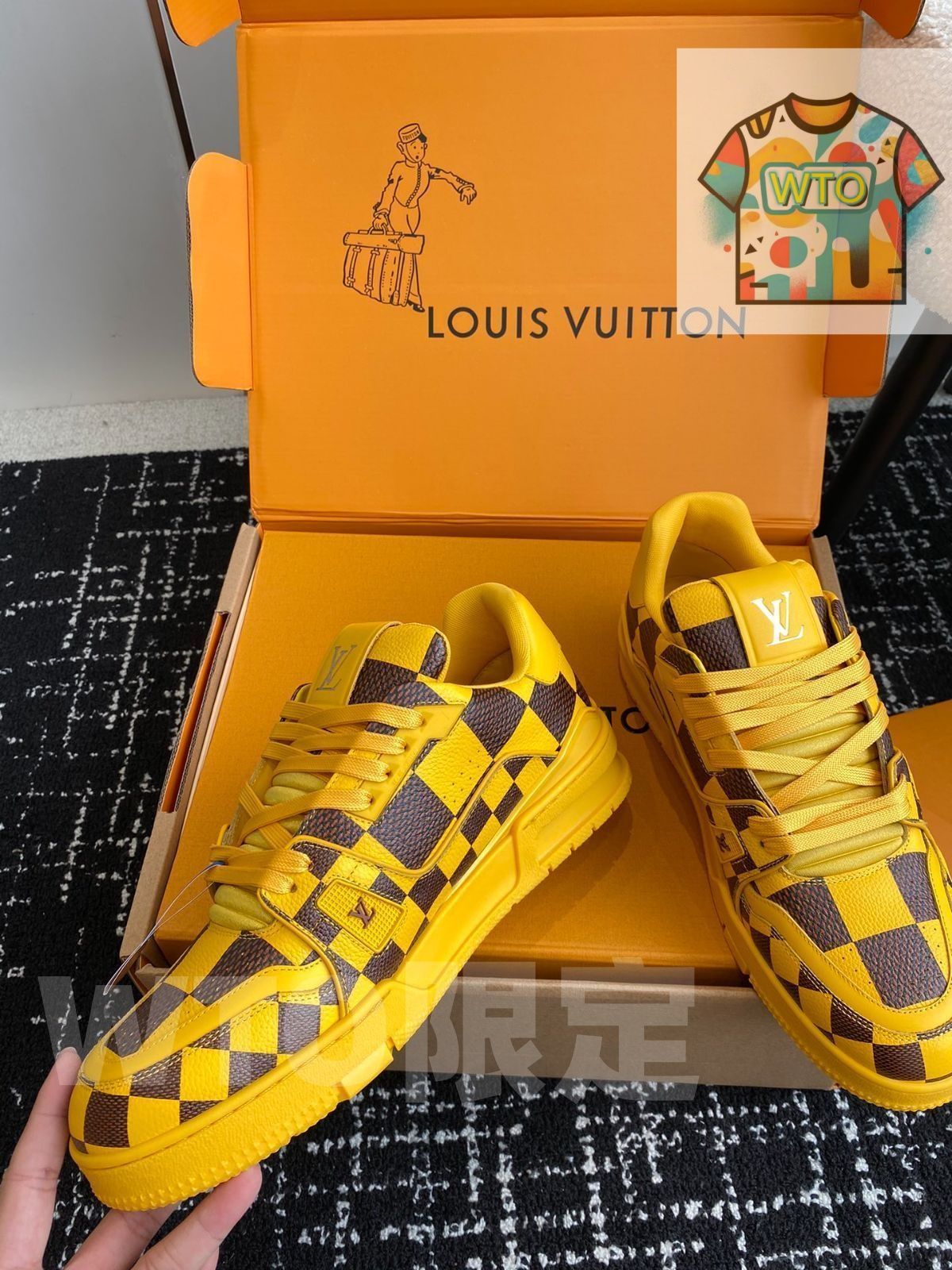  Louis Vuitton trainer カップルスタイルのロートップカジュアルシューズ スニーカー 靴