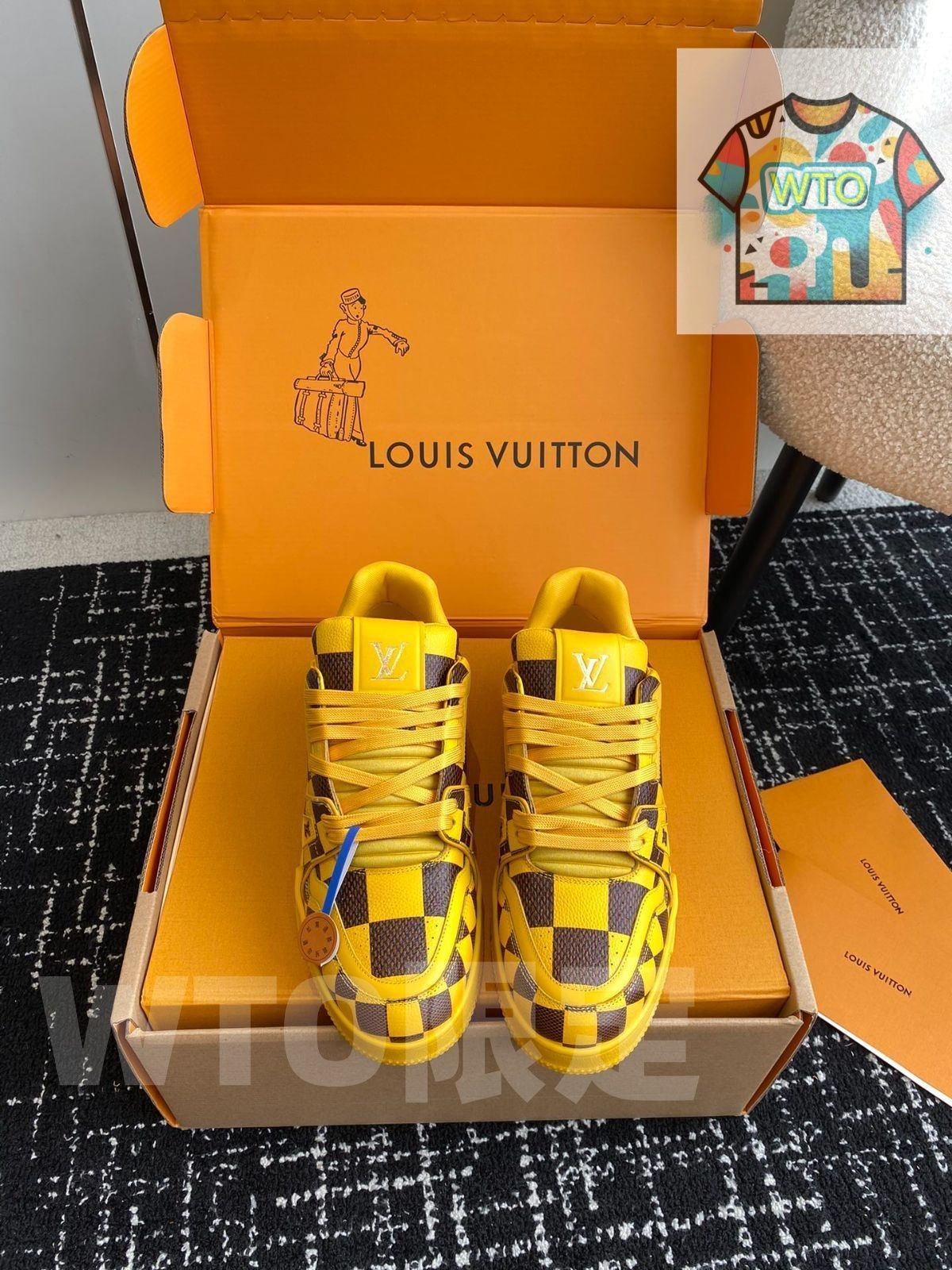 Louis Vuitton trainer カップルスタイルのロートップカジュアルシューズ| |