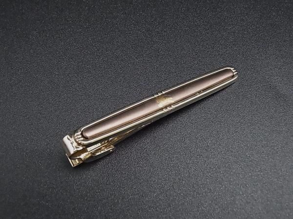 [新品未使用品]Burberry タイピン　バーバリーチェック バーバリーチェックエングレイブ シルバー金具 メンズ タイピン