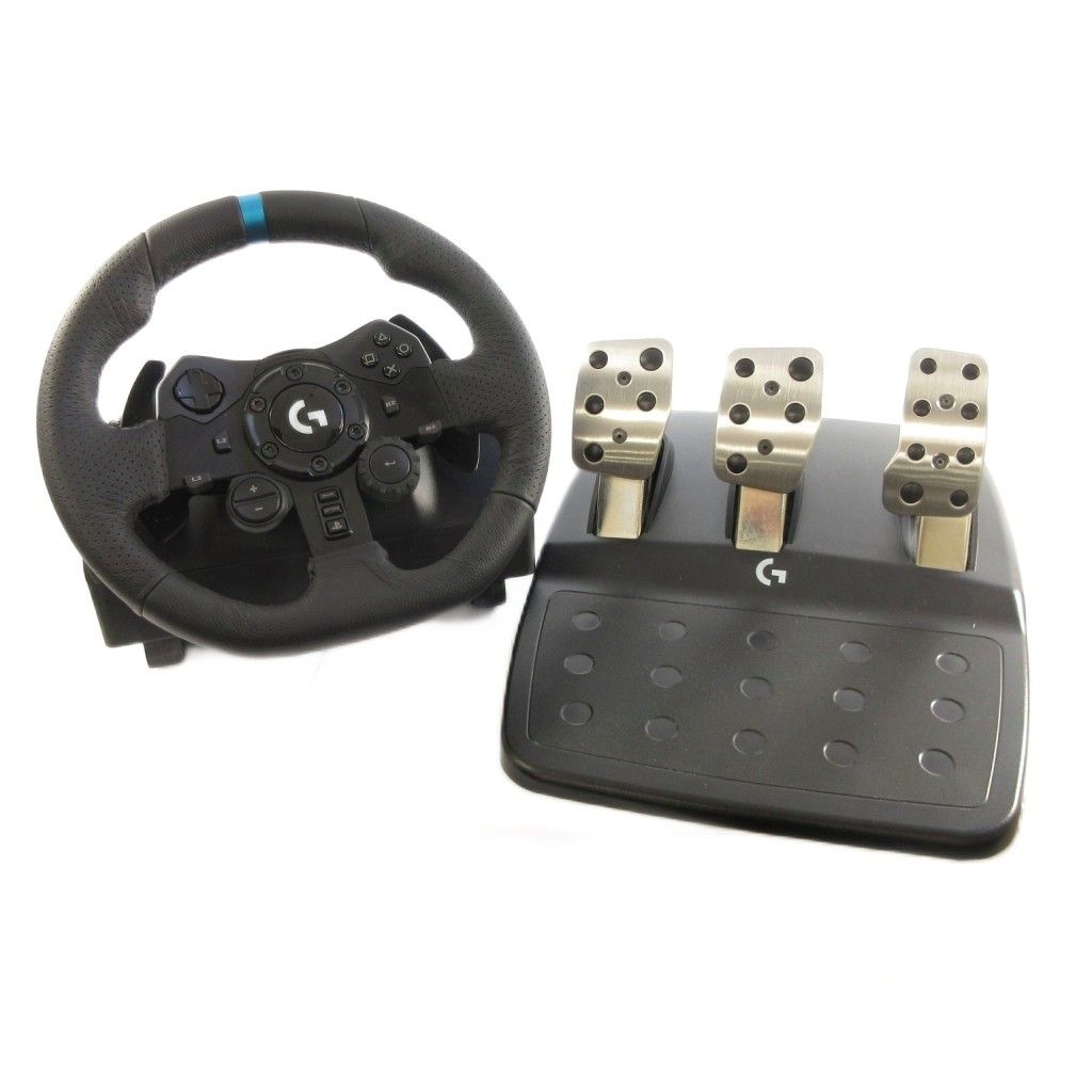 ロジクール logicool G923 2.3Nm TRUEFORCE レーシング システム ハンコン ステアリング ホイール ペダル 黒 ブラック