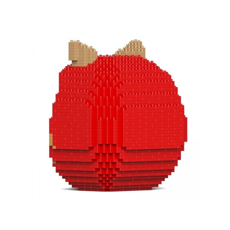  リアルな動物オブジェを作れる ブロックおもちゃ 柴犬だるま 18 1 15 6 高さ20 4 cm ネジで固定する丈夫なブロック 大人向け 立体パズル 崩れない インテリア小物 JEKCA エンヴェールヘルック その他 ブロック玩具