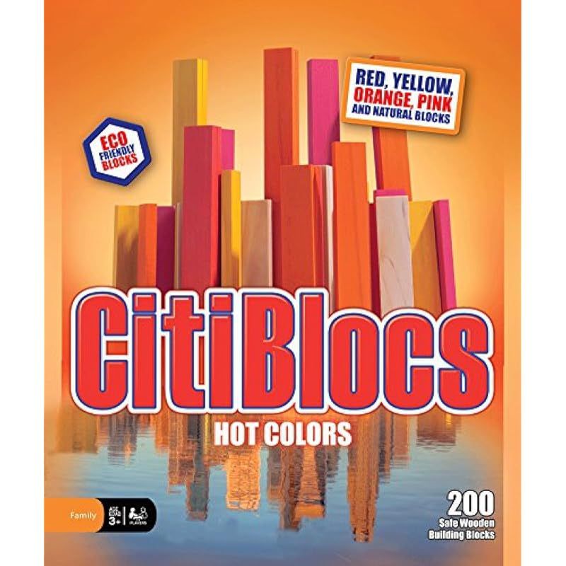 木製ブロック CitiBlocs シティブロックス ホット セット200ピース