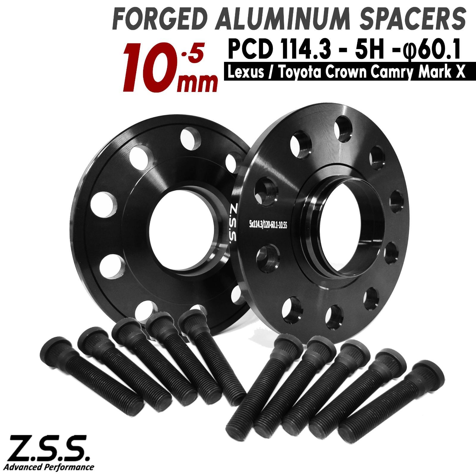 Z S AP 交換用ハブボルト付き レクサス RC 300 350 F 14 20 GSC 10 USC AVC mm スペーサー PCD 114 3 5穴 60 1φ
