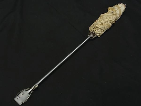 FENDI フェンディ ズッカ柄 2段折り 折りたたみ傘 日傘 高級傘