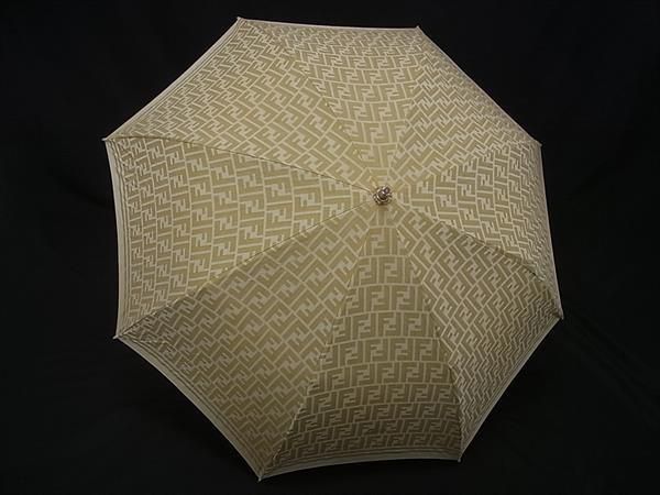 FENDI 傘 FENDI フェンディ 傘 カサ 手開き式 ズッカ柄 ロゴ アパレル ナイロン