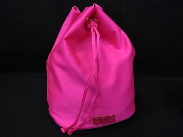 □美品□ PRADA プラダ テスートナイロン 巾着型 マルチポーチ マルチ