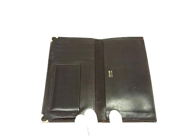 CELINE セリーヌ レザー 二つ折り 財布 ウォレット 札入れ 小銭入れ