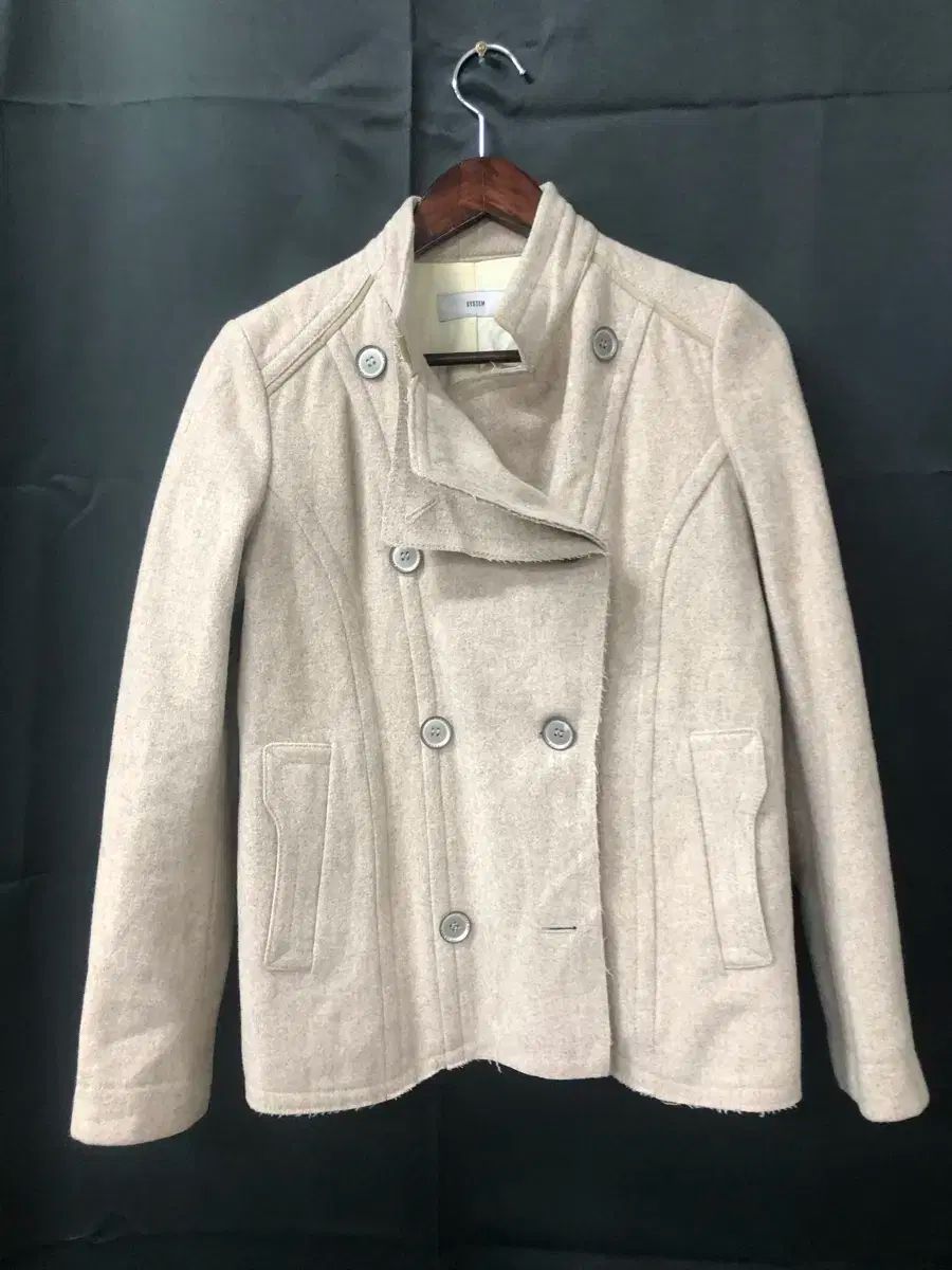 SYSTEM システム アイボリー色 ダブルブレスト ジャケット