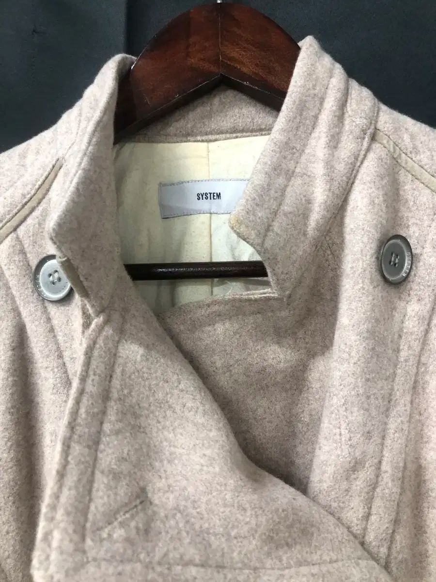 SYSTEM システム アイボリー色 ダブルブレスト ジャケット