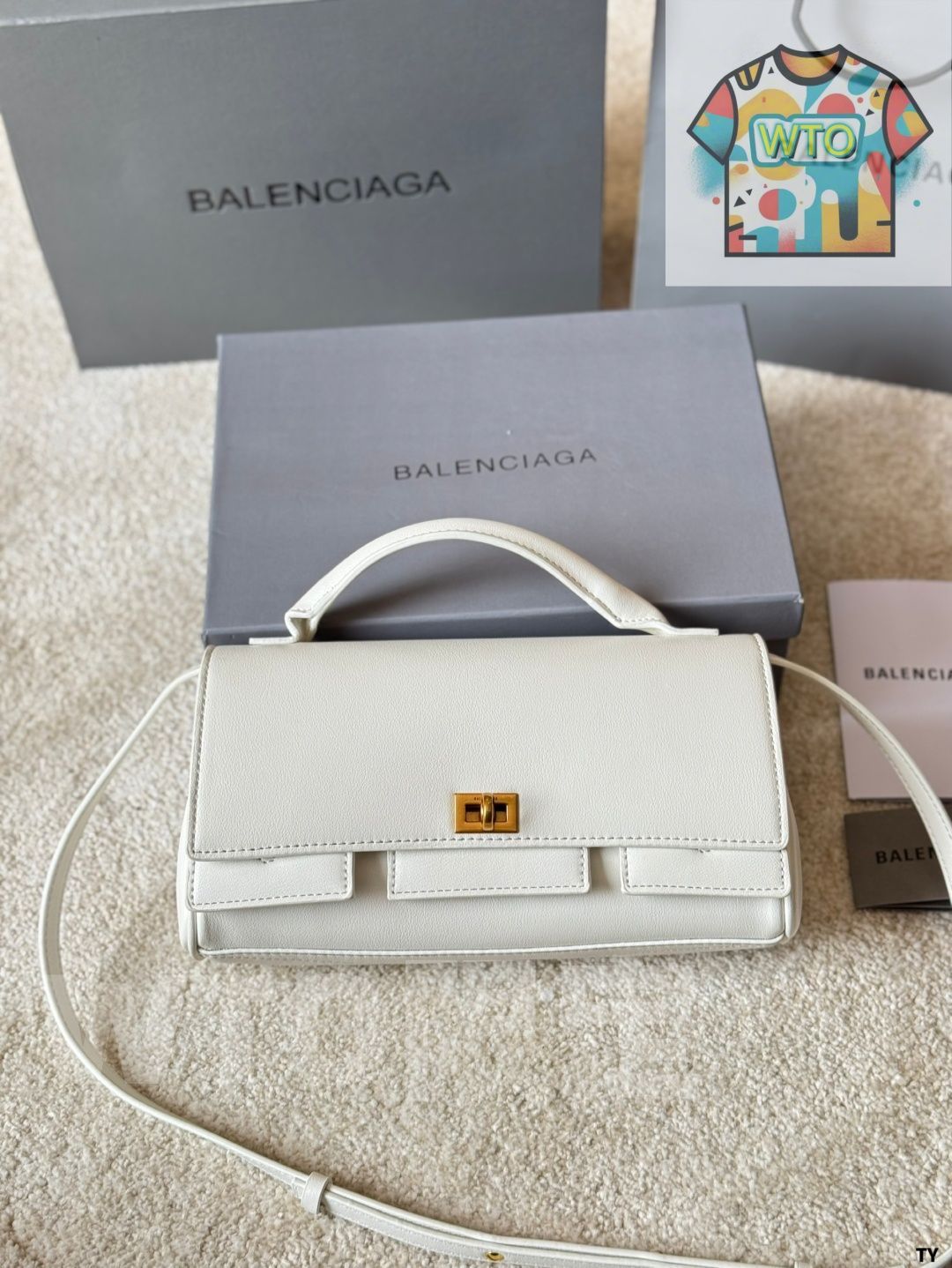  今日 BALENCIAGA Belair Clutch Bag バレンシアガ ベ クラッチ バッグ ショルダーバッグ ショルダーバッグ