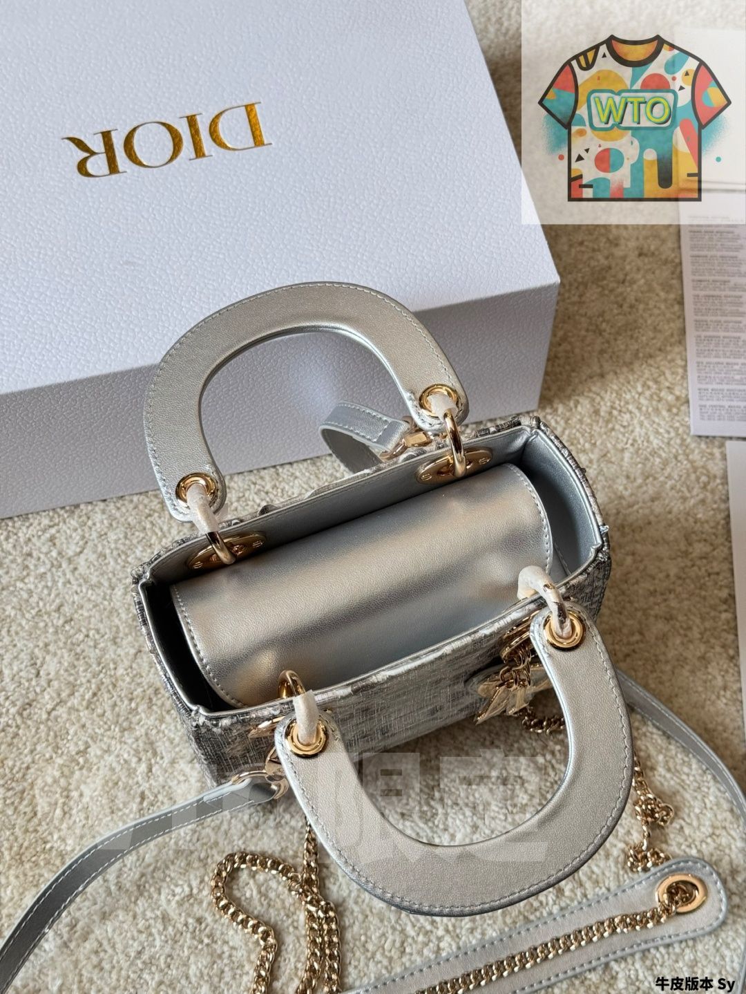  今日 Dior Lady Bag ディオール レディー バッグ ショルダーバッグ ショルダーバッグ