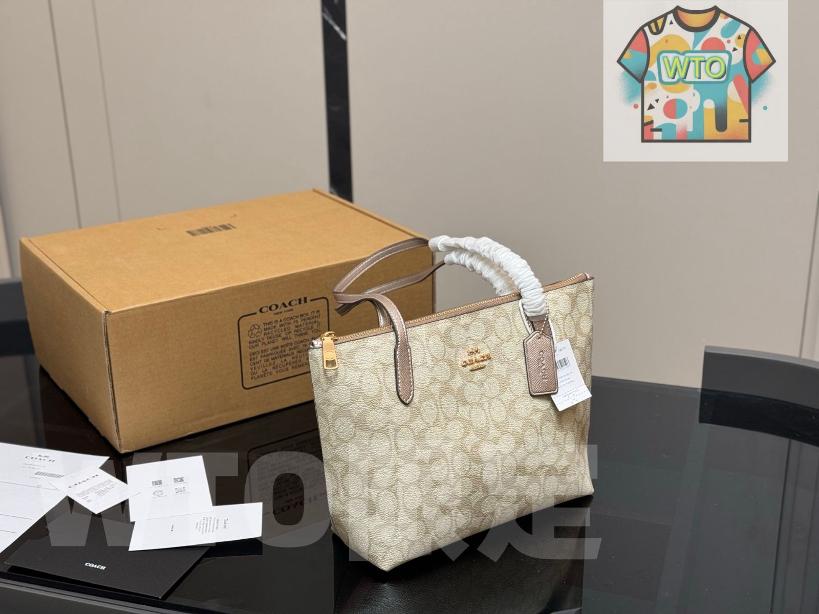 今日 Coach Fiona Zip Tote 23 フラッシュ仕上げ Stylish Design