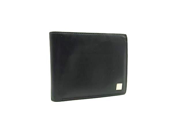 □美品□ dunhill ダンヒル コンフィデンシャル レザー 二つ折り 財布