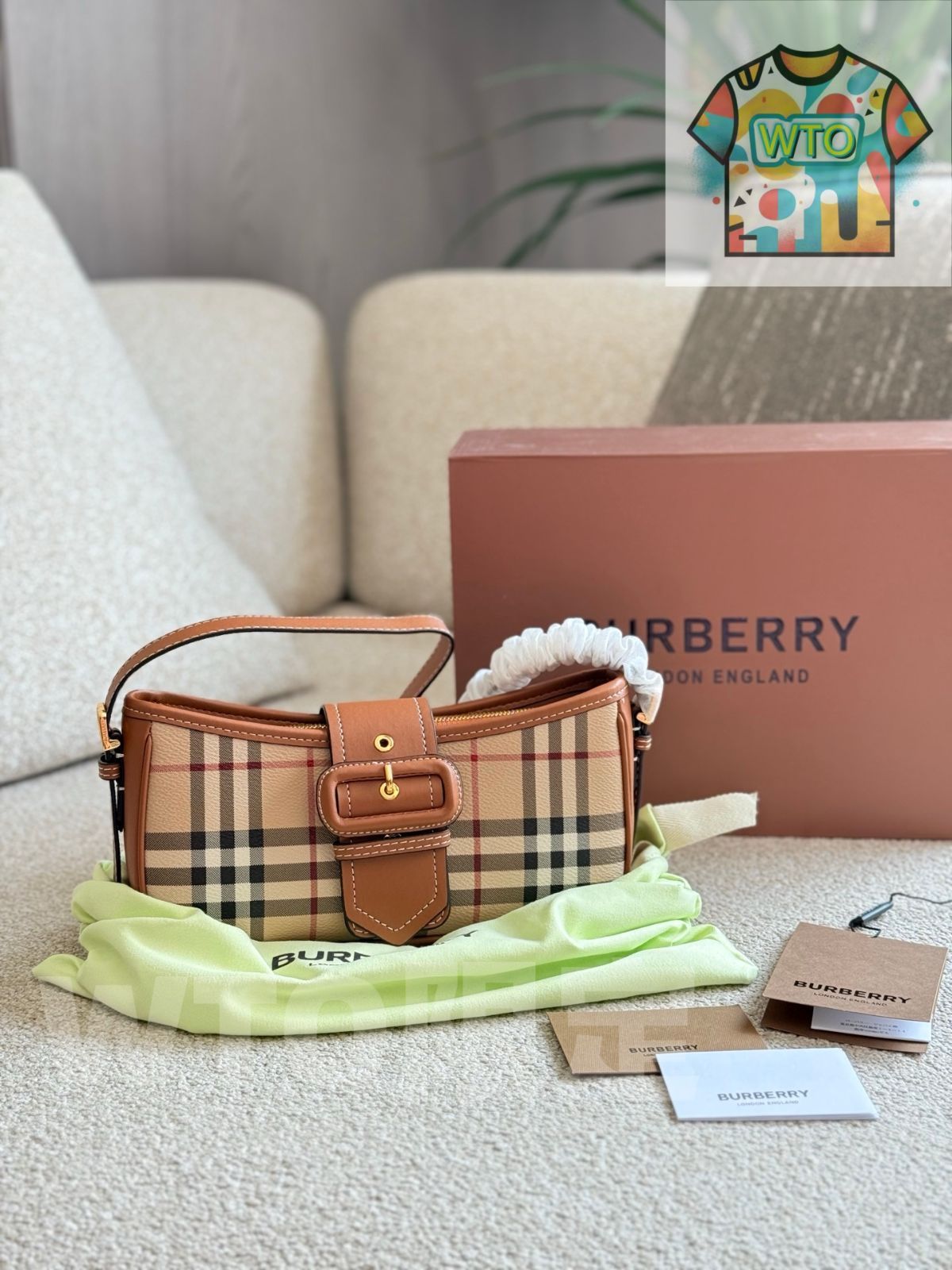 今日 Burberry Checkered Summer Bag バーバリー チェック サマー バッグ