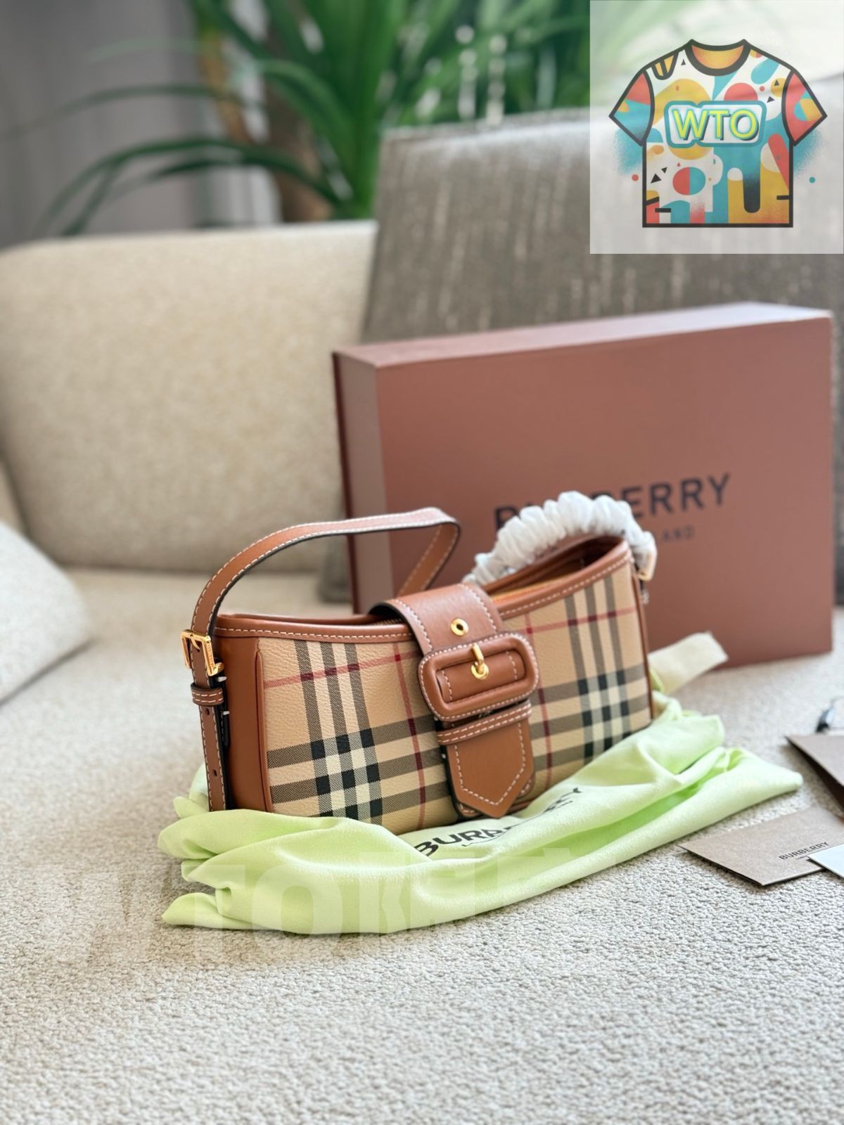 今日 Burberry Checkered Summer Bag バーバリー チェック サマー バッグ