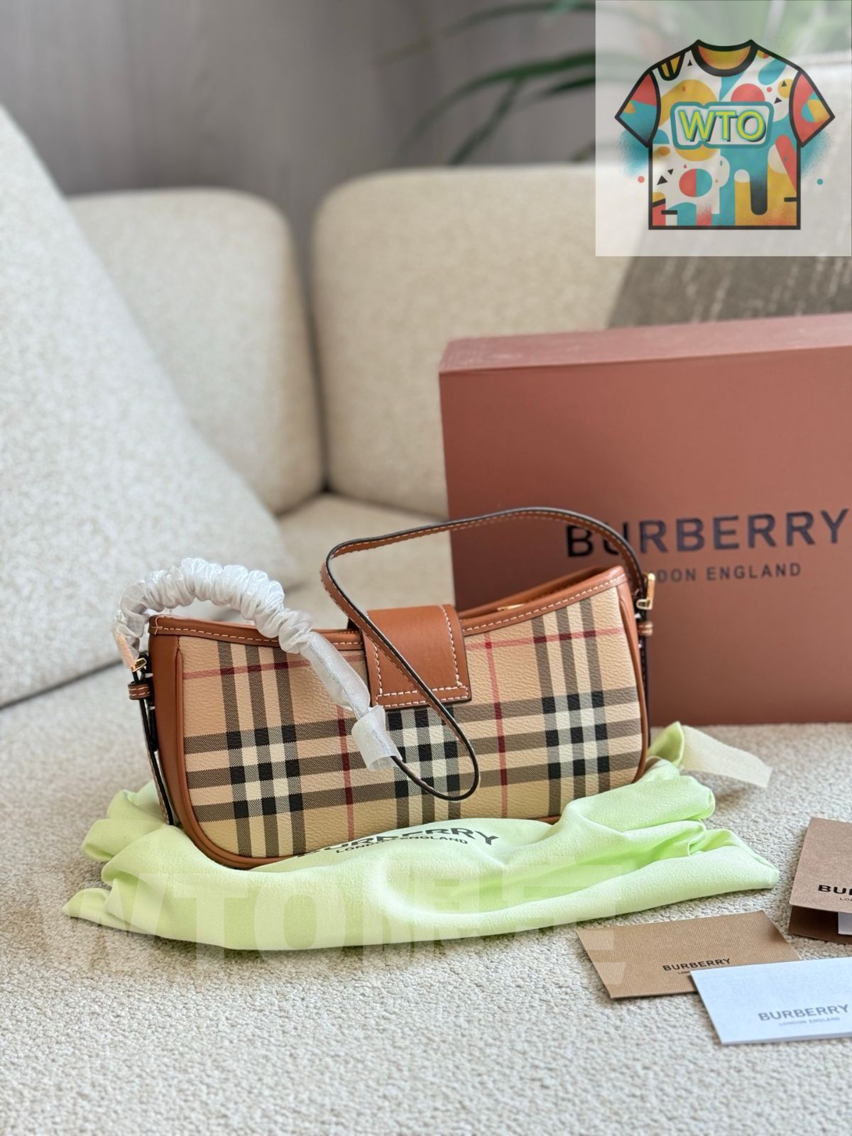  今日 Burberry Checkered Summer Bag バーバリー チェック サマー バッグ ショルダーバッグ ショルダーバッグ