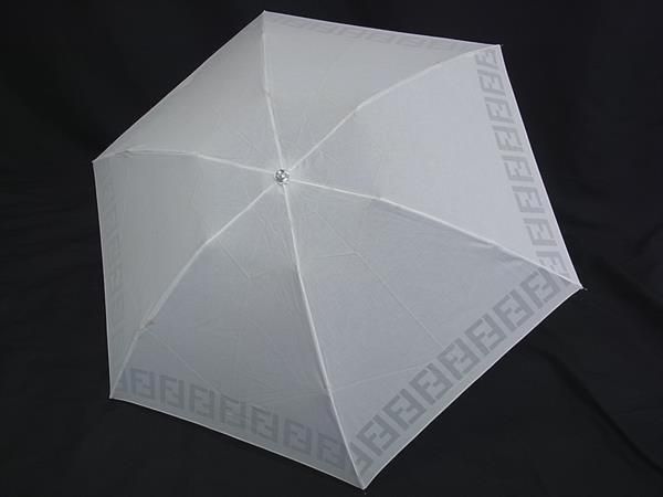 FENDI フェンディ ズッカ柄 3段折り 日傘 折りたたみ傘 折り畳み傘