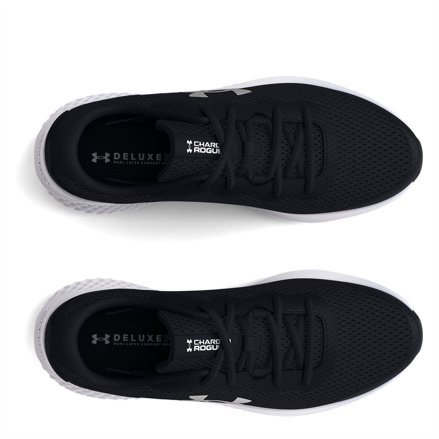  アンダーアーマー UA W Charged Rogue 3 Black Metallic Silver 24 0 cm トレイルランニングシューズ アウトドアシューズ