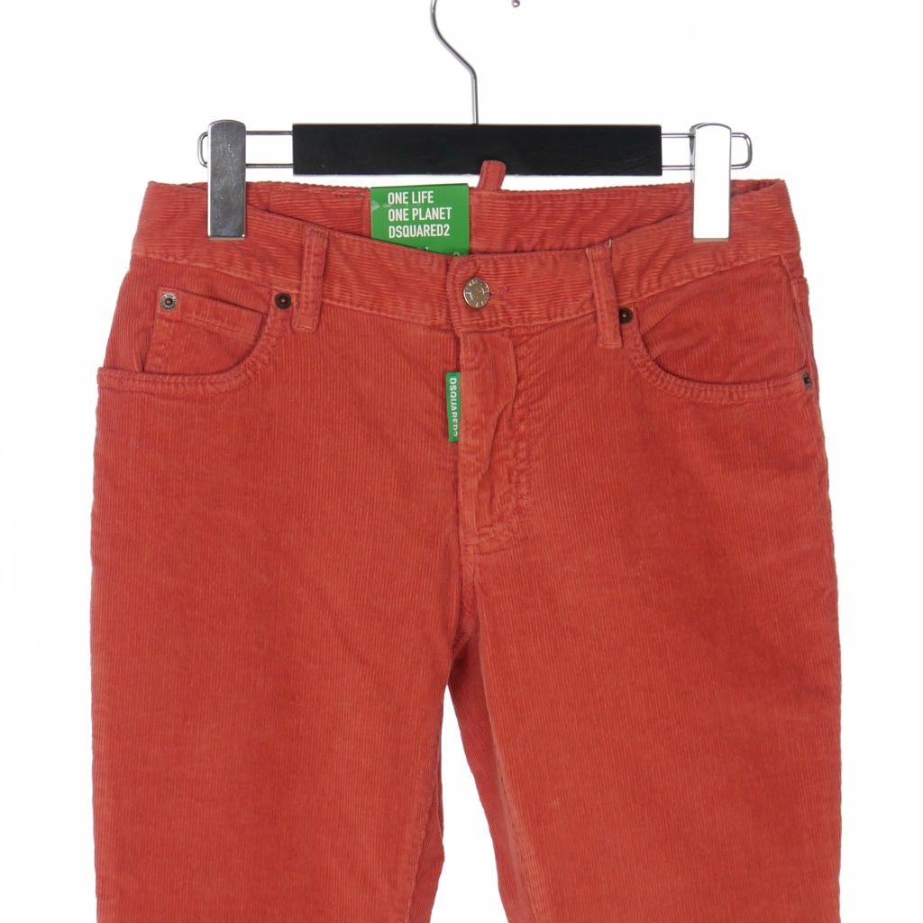 ディースクエアード DSQUARED2 22AW Mid Waist コーデュロイ フ パンツ 36 赤 レッド S73LA0266 正規