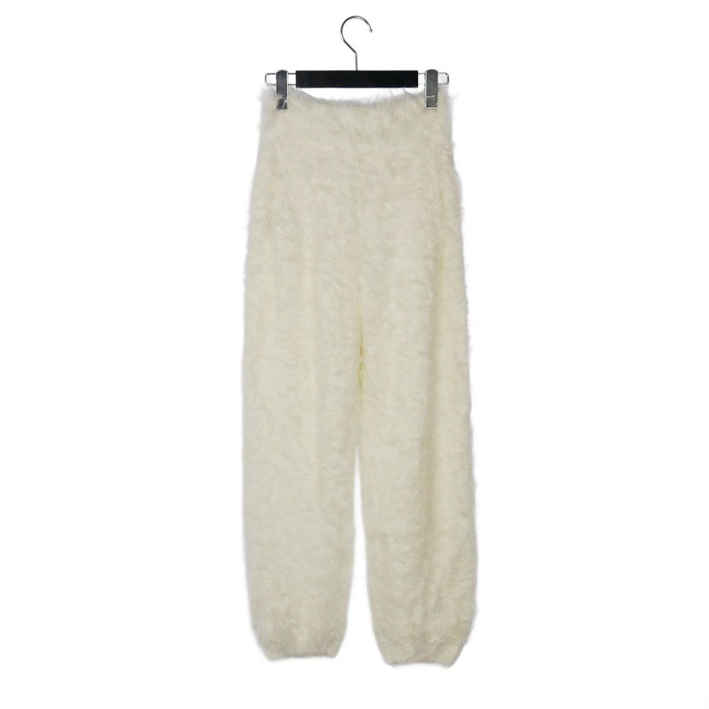 ディースクエアード DSQUARED2 22AW シャギー ニットパンツ スラックス XS ホワイト 白 S72KA1160 正規