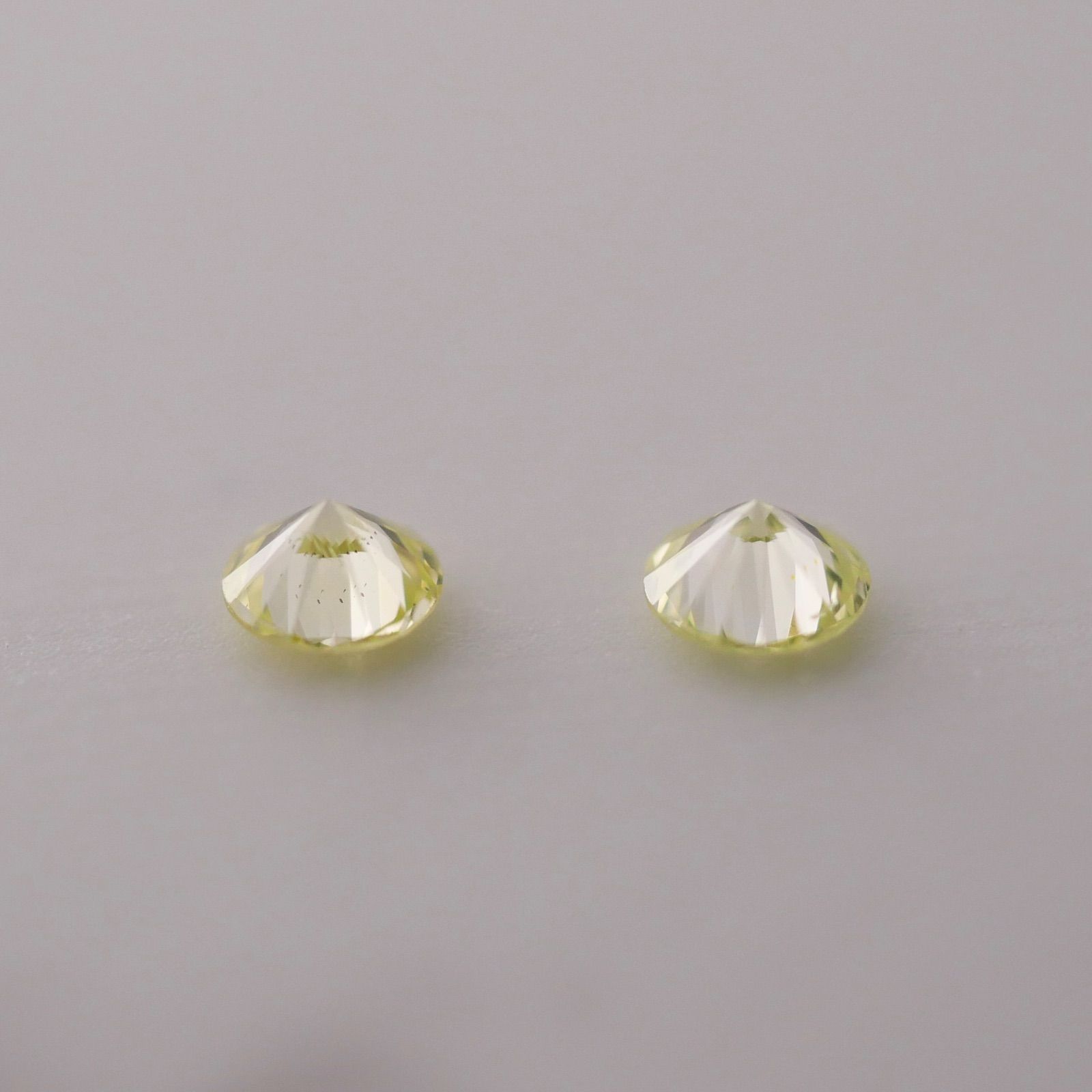  Greenペア 天然グリーンダイヤモンドルース 0 037 ct 035 FLYG SI 2 CGLソ付 ルース(裸石) 原石 ビーズ アクセサリー道具 材料