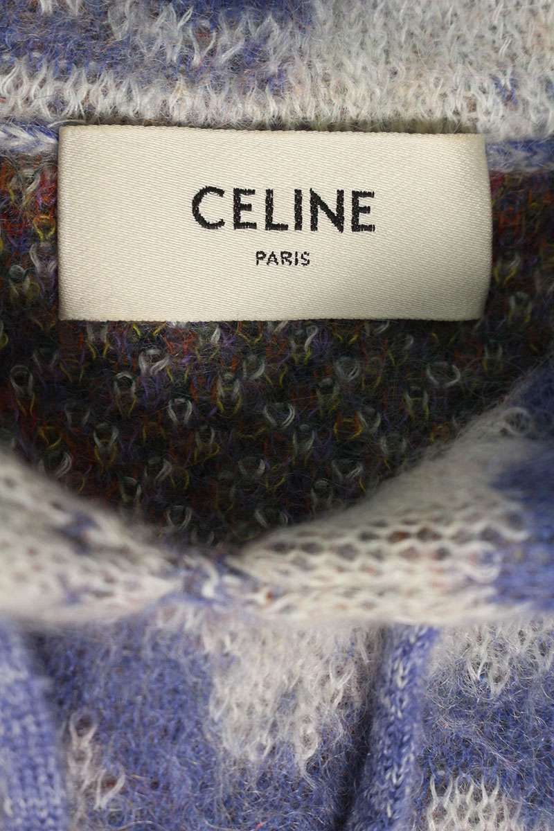 セリーヌ 2A50K719M ブラッシュモヘアプルオーバーパーカー メンズ XS