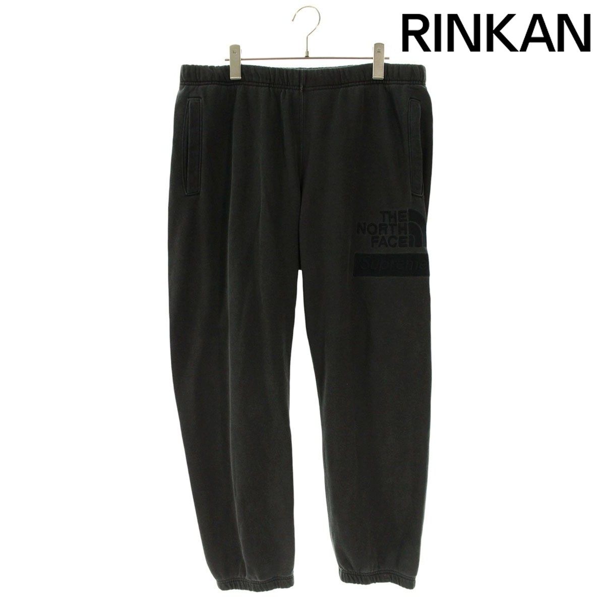シュプリーム ×ノースフェイス THE NORTH FACE Pigment Printed Sweatpant ロゴ刺繍ロングパンツ メンズ M