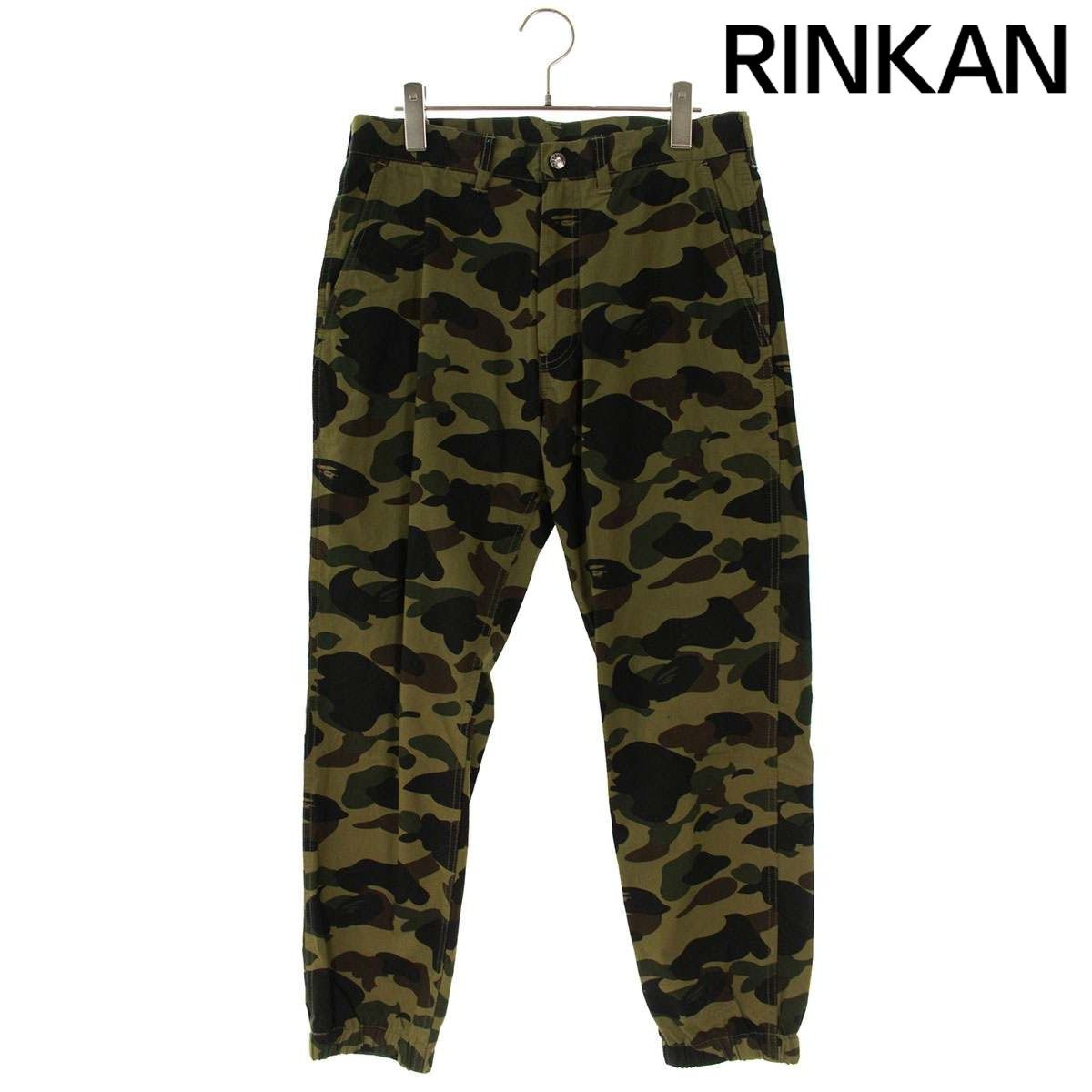 アベイシングエイプ カモフラ柄ロングパンツ メンズ S