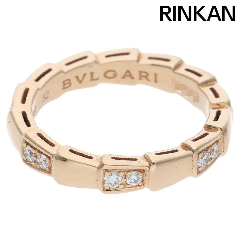 ブルガリ 353274 セルペンティ K 18 PGダイヤリング メンズ 11.5号 52