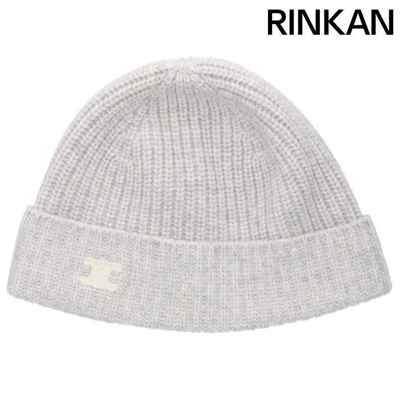 セリーヌ AA07D317V.08GC トリオンフ刺繍ニット帽子 メンズ