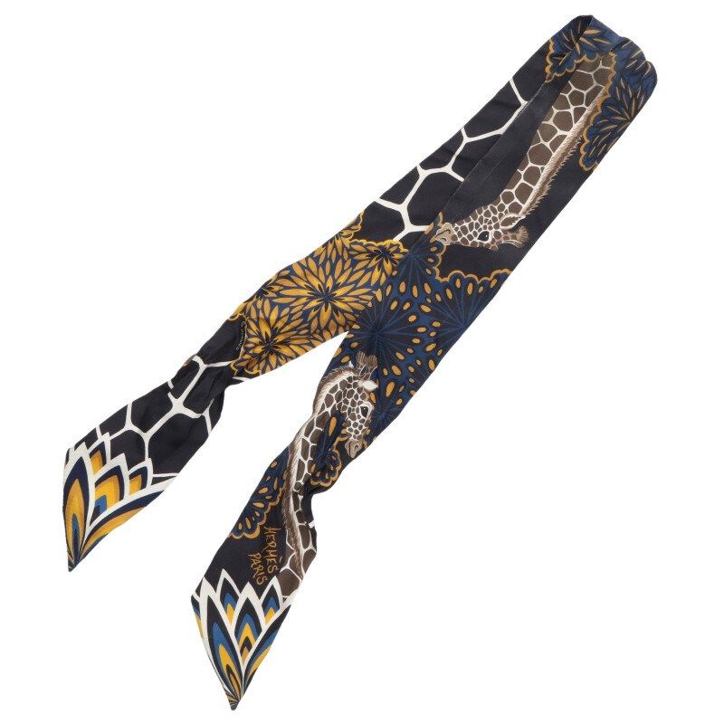 エルメス ツイリー THE THREE GRACES 三神美キリンモチーフ シルクスカーフ メンズ