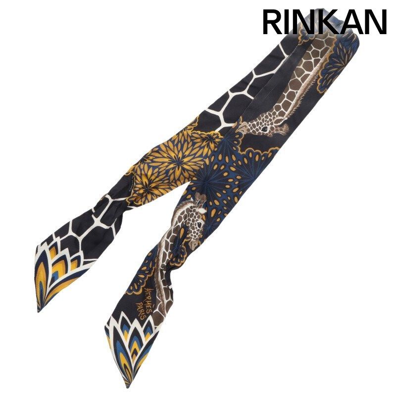 エルメス ツイリー THE THREE GRACES 三神美キリンモチーフ シルクスカーフ メンズ