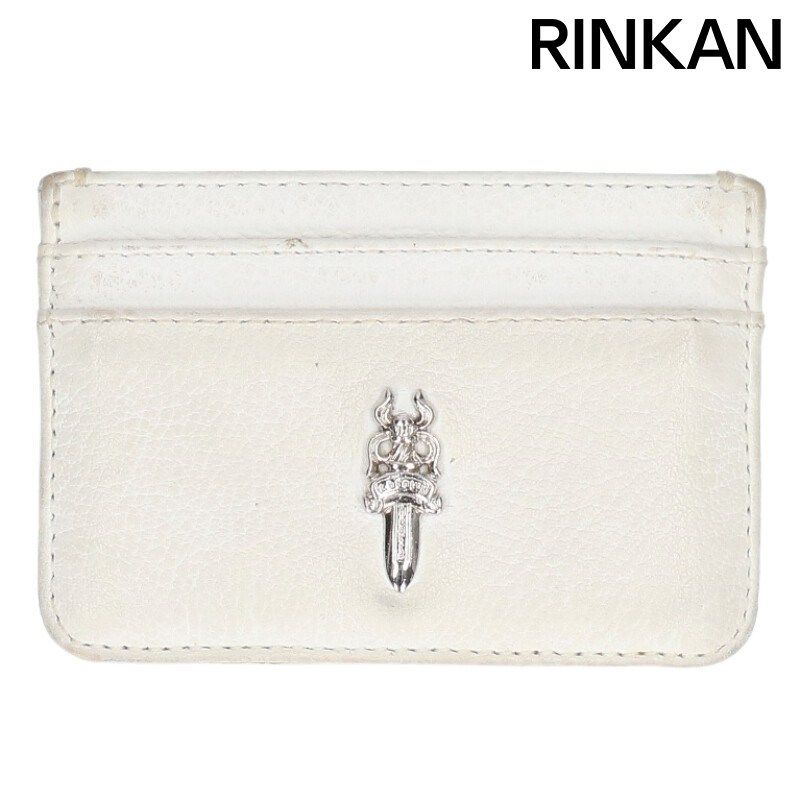 クロムハーツ DOUBLE SIDE ダブルサイド ダガー付きレザーカードケース メンズ